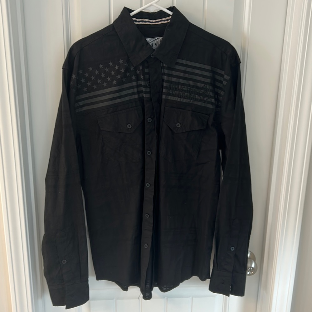 Black Affliction long sleeve shirt - Large